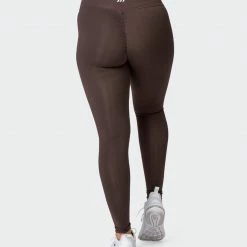 Muscle Nation Signature Scrunch Full Length Leggings - Chocolate 30% EOFY SALE