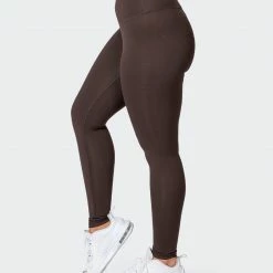 Muscle Nation Signature Scrunch Full Length Leggings - Chocolate 30% EOFY SALE