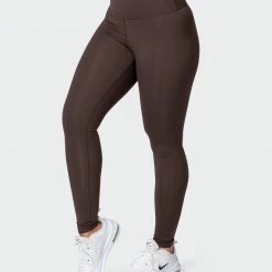 Muscle Nation Signature Scrunch Full Length Leggings - Chocolate 30% EOFY SALE