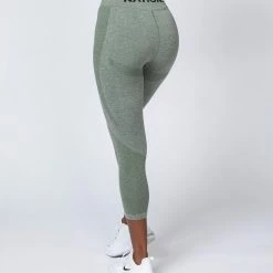 Muscle Nation Shape Up Seamless 7/8 Leggings - Khaki Marl