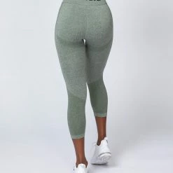 Muscle Nation Shape Up Seamless 7/8 Leggings - Khaki Marl