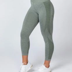 Muscle Nation Shape Up Seamless 7/8 Leggings - Khaki Marl