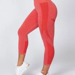 Muscle Nation Shape Up Seamless 7/8 Leggings - Poppy Marl Non Scrunch