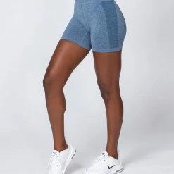 Muscle Nation Shape Up Seamless Bike Shorts - Navy Marl