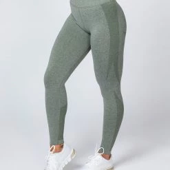 New 🛒 Muscle Nation Shape Up Seamless Full Length Leggings - Khaki Marl 🛒 22 Muscle Nation Shape Up Seamless Full Length Leggings - Khaki Marl