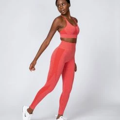 Budget โจ Muscle Nation Non Scrunch Shape Up Seamless Full Length Leggings - Poppy Marl ๐ 15 Muscle Nation Non Scrunch Shape Up Seamless Full Length Leggings - Poppy Marl