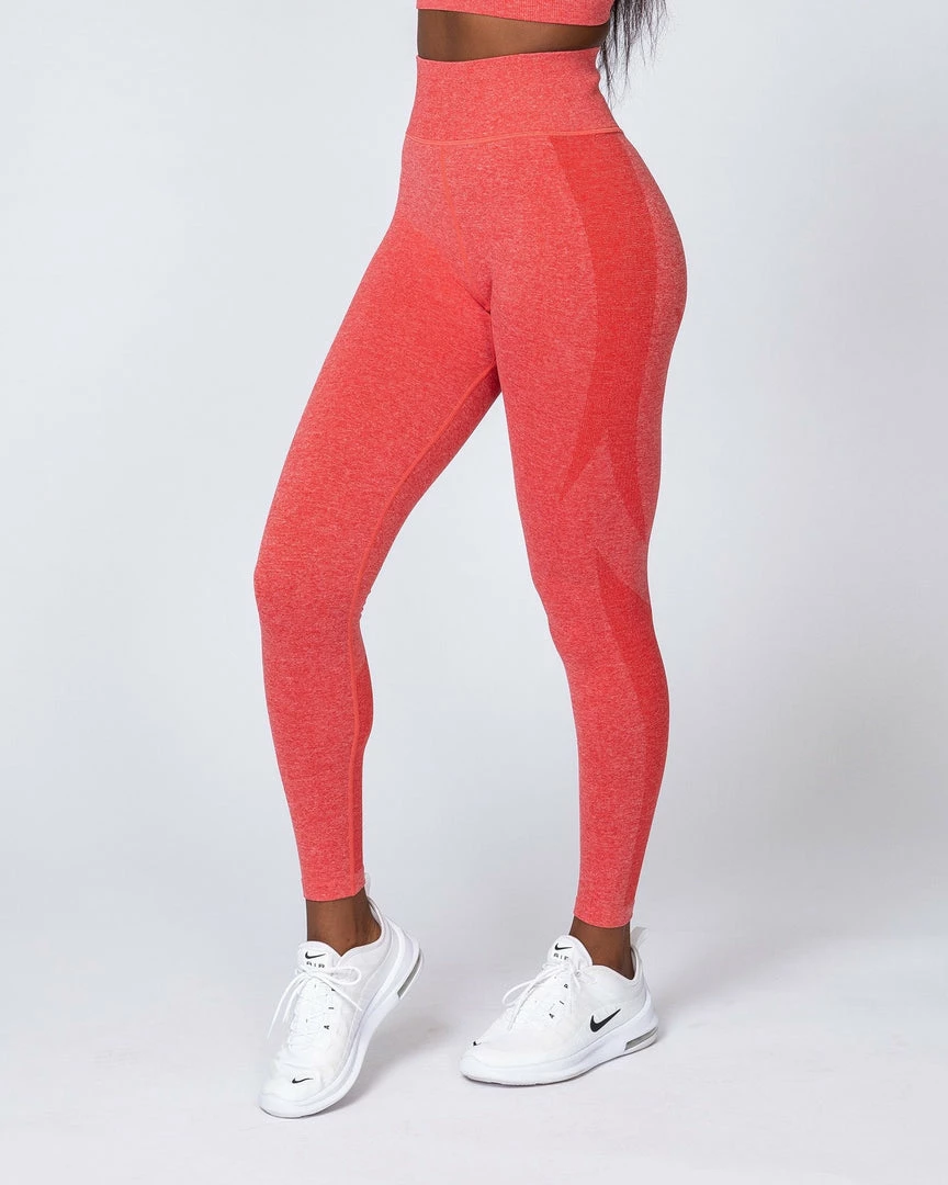 Budget โจ Muscle Nation Non Scrunch Shape Up Seamless Full Length Leggings - Poppy Marl ๐ 7 Muscle Nation Non Scrunch Shape Up Seamless Full Length Leggings - Poppy Marl