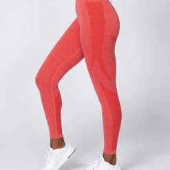 Budget โจ Muscle Nation Non Scrunch Shape Up Seamless Full Length Leggings - Poppy Marl ๐ 18 Muscle Nation Non Scrunch Shape Up Seamless Full Length Leggings - Poppy Marl