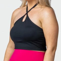 Muscle Nation Shimmer Bra Tank Combo - Black 30% EOFY SALE