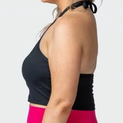 Muscle Nation Shimmer Bra Tank Combo - Black 30% EOFY SALE