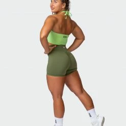 Muscle Nation Shimmer Bra Tank Combo - Lime Flash