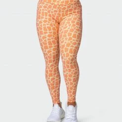 Muscle Nation 30% EOFY SALE Signature Pocket Ankle Length Leggings - Paradise Giraffe Print