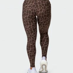 Muscle Nation 30% EOFY SALE Signature Pocket Ankle Length Leggings - Tonal Giraffe Print