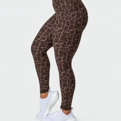 Muscle Nation 30% EOFY SALE Signature Pocket Ankle Length Leggings - Tonal Giraffe Print