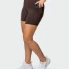 Muscle Nation Signature Pocket Bike Shorts - Cocoa 30% EOFY SALE