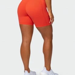 Muscle Nation 30% EOFY SALE Signature Pocket Bike Shorts - Ember