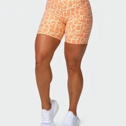 Muscle Nation Signature Pocket Bike Shorts - Paradise Giraffe Print 30% EOFY SALE