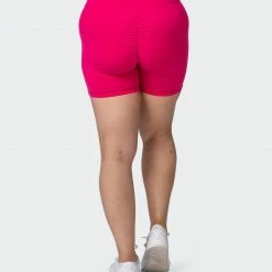 Muscle Nation 30% EOFY SALE Signature Scrunch Bike Shorts - Pink Punch