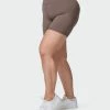 Muscle Nation Signature Scrunch Bike Shorts - Taupe 30% EOFY SALE