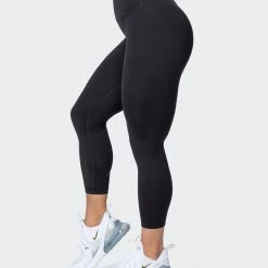 Outlet ๐ Muscle Nation Signature Scrunch 7/8 Leggings - Black (Silicon Patch Logo) ๐ 13 Muscle Nation Signature Scrunch 7/8 Leggings - Black (Silicon Patch Logo)