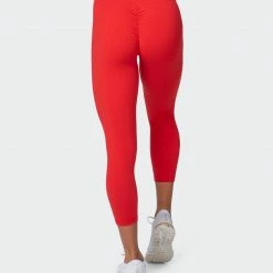 Hot Sale 🤩 Muscle Nation Signature Scrunch 7/8 Leggings - Dark Copper 💯 10 Muscle Nation Signature Scrunch 7/8 Leggings - Dark Copper