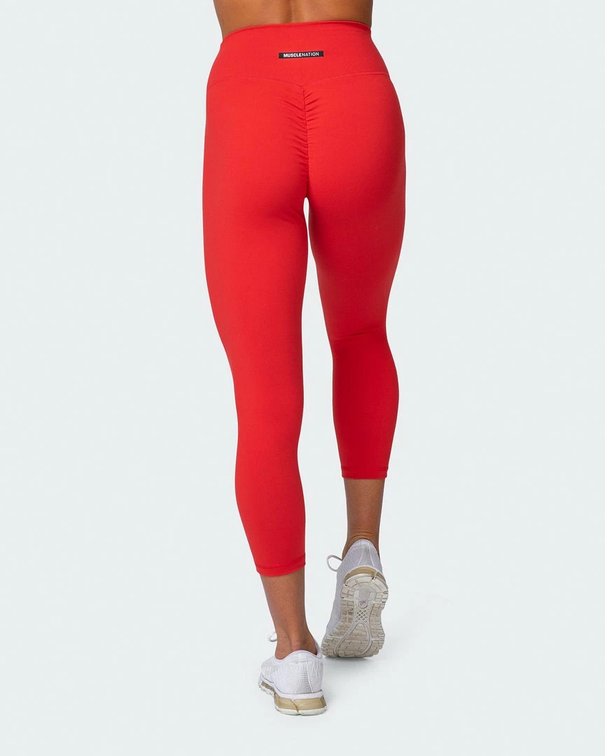 Hot Sale 🤩 Muscle Nation Signature Scrunch 7/8 Leggings - Dark Copper 💯 5 Muscle Nation Signature Scrunch 7/8 Leggings - Dark Copper