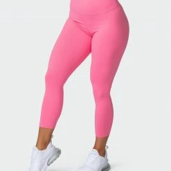 Muscle Nation Signature Scrunch 7/8 Leggings - Pink Lemonade Scrunch Bum