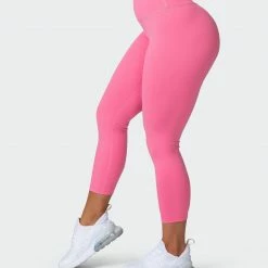 Muscle Nation Signature Scrunch 7/8 Leggings - Pink Lemonade Scrunch Bum