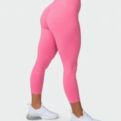 Muscle Nation Signature Scrunch 7/8 Leggings - Pink Lemonade Scrunch Bum