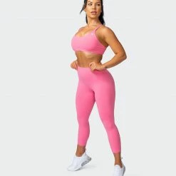 Muscle Nation Signature Scrunch 7/8 Leggings - Pink Lemonade Scrunch Bum