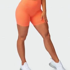 Muscle Nation Scrunch Bum Signature Scrunch Bike Shorts - Citrus
