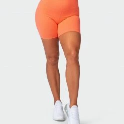 Muscle Nation Scrunch Bum Signature Scrunch Bike Shorts - Citrus