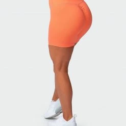 Muscle Nation Scrunch Bum Signature Scrunch Bike Shorts - Citrus