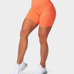 Muscle Nation Scrunch Bum Signature Scrunch Bike Shorts - Citrus
