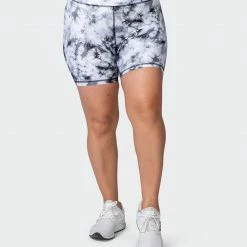 Best Pirce โค๏ธ Muscle Nation Scrunch Bum Signature Scrunch Bike Shorts - Grey Black Tie Dye Print ๐ 13 Muscle Nation Scrunch Bum Signature Scrunch Bike Shorts - Grey Black Tie Dye Print