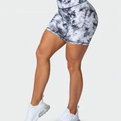 Best Pirce โค๏ธ Muscle Nation Scrunch Bum Signature Scrunch Bike Shorts - Grey Black Tie Dye Print ๐ 19 Muscle Nation Scrunch Bum Signature Scrunch Bike Shorts - Grey Black Tie Dye Print