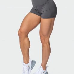 Muscle Nation Featured Signature Scrunch Booty Shorts - Charcoal