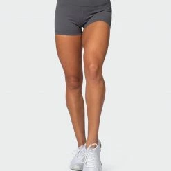 Muscle Nation Featured Signature Scrunch Booty Shorts - Charcoal