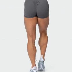 Muscle Nation Featured Signature Scrunch Booty Shorts - Charcoal