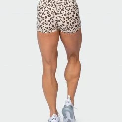 Best Sale ⌛ Muscle Nation Featured Signature Scrunch Booty Shorts - Cheetah Print (Silicon Patch Logo) ✔️ 11 Muscle Nation Featured Signature Scrunch Booty Shorts - Cheetah Print (Silicon Patch Logo)