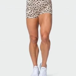 Best Sale ⌛ Muscle Nation Featured Signature Scrunch Booty Shorts - Cheetah Print (Silicon Patch Logo) ✔️ 14 Muscle Nation Featured Signature Scrunch Booty Shorts - Cheetah Print (Silicon Patch Logo)