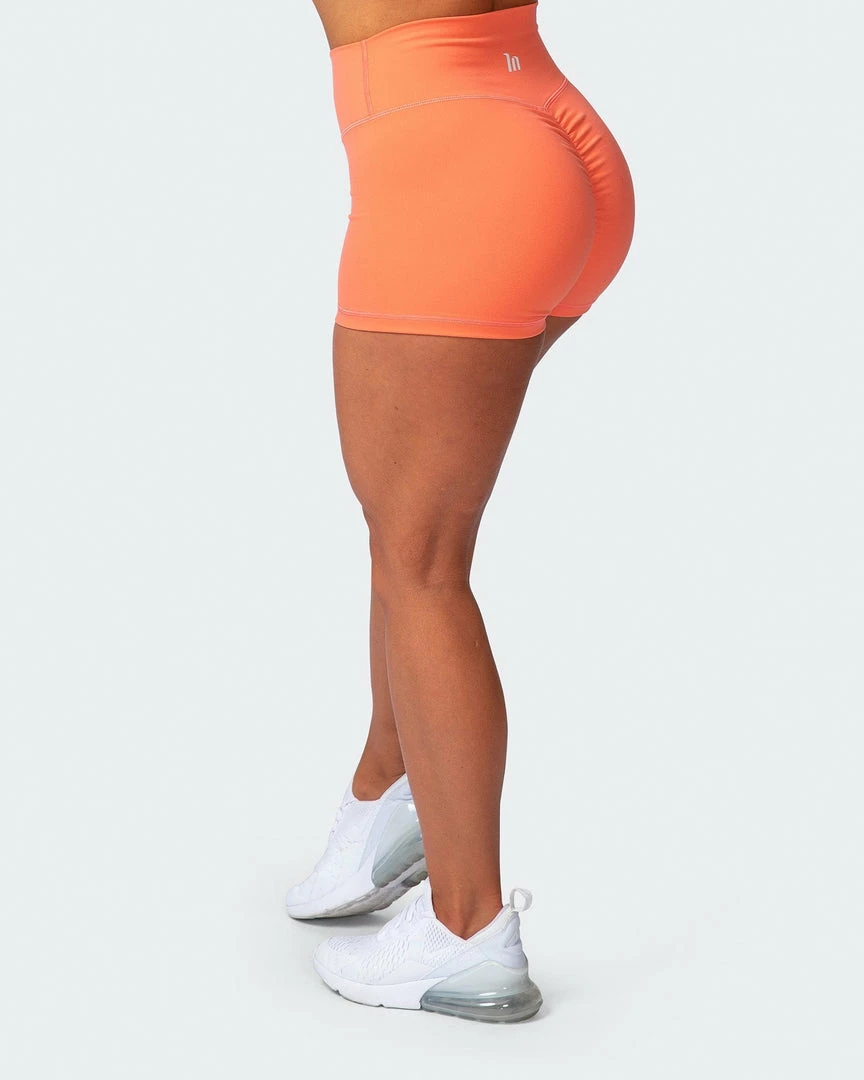 Brand new 🤩 Muscle Nation Signature Scrunch Booty Shorts - Citrus Scrunch Bum ❤️ 6 Muscle Nation Signature Scrunch Booty Shorts - Citrus Scrunch Bum