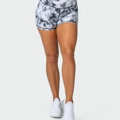 Coupon ๐ Muscle Nation Scrunch Bum Signature Scrunch Booty Shorts - Grey Black Tie Dye Print โจ 11 Muscle Nation Scrunch Bum Signature Scrunch Booty Shorts - Grey Black Tie Dye Print