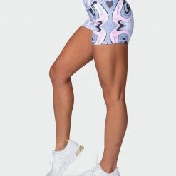 New ✔️ Muscle Nation Featured Signature Scrunch Booty Shorts - Marble Print 🥰 13 Muscle Nation Featured Signature Scrunch Booty Shorts - Marble Print