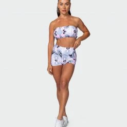 New ✔️ Muscle Nation Featured Signature Scrunch Booty Shorts - Marble Print 🥰 15 Muscle Nation Featured Signature Scrunch Booty Shorts - Marble Print