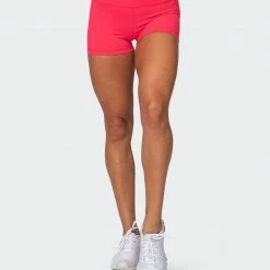 Muscle Nation Signature Scrunch Booty Shorts - Paradise Pink Featured