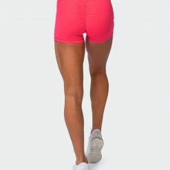 Muscle Nation Signature Scrunch Booty Shorts - Paradise Pink Featured