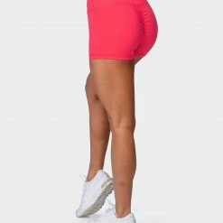 Muscle Nation Signature Scrunch Booty Shorts - Paradise Pink Featured