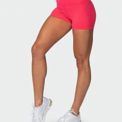 Muscle Nation Signature Scrunch Booty Shorts - Paradise Pink Featured