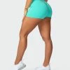 Budget 😉 Muscle Nation Signature Scrunch Booty Shorts - Sea Glass 👍 1 Muscle Nation Signature Scrunch Booty Shorts - Sea Glass